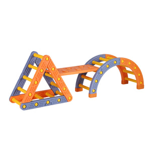 Pikler Triangle + Arch Set | Slide Included | Indoor/Outdoor Climber