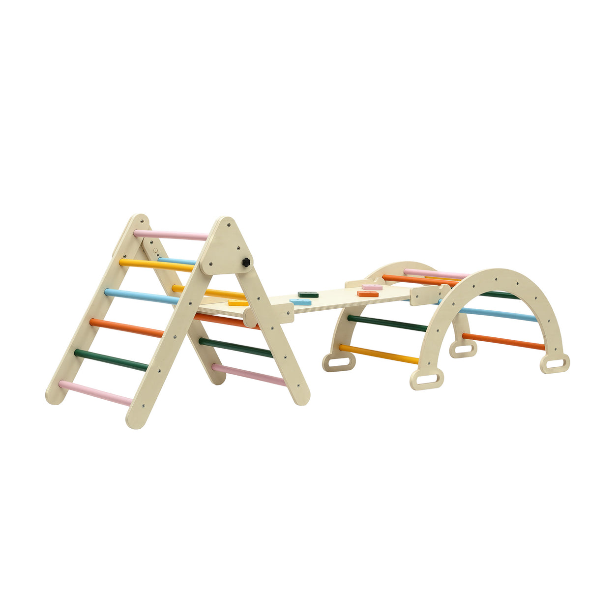 Kids Triangle Climbing Set | Slide & Arch | Indoor Outdoor Toddler Play