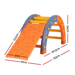 Pikler Arch Climber Set | Slide Included | Indoor/Outdoor Toddler Gym