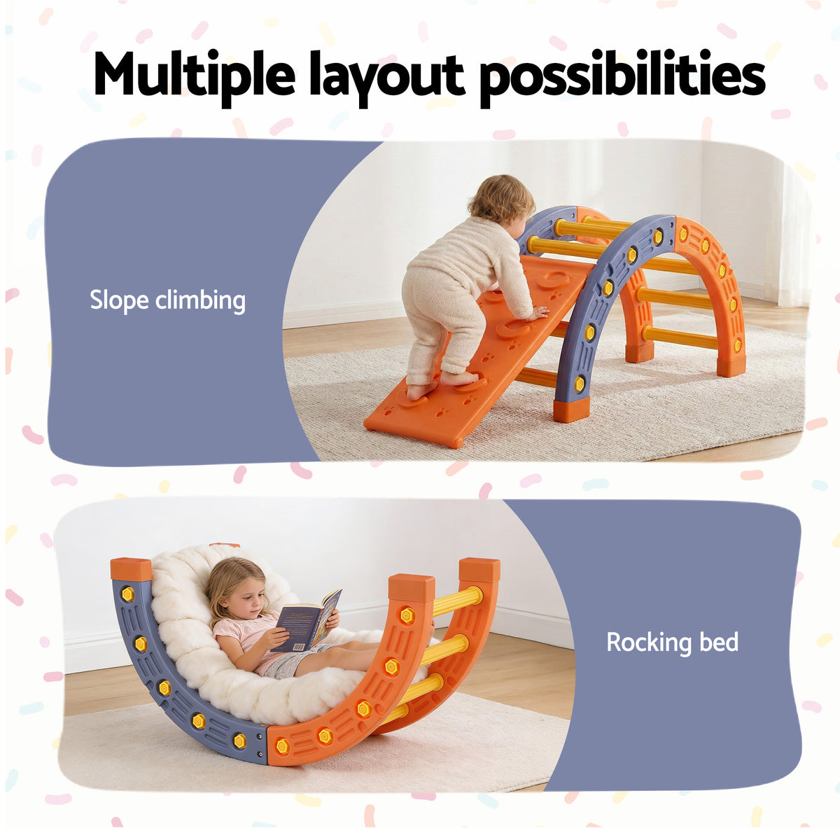 Pikler Arch Climber Set | Slide Included | Indoor/Outdoor Toddler Gym