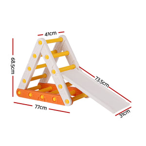 Pikler Triangle Climber | Slide Included | Indoor Outdoor Climbing Frame