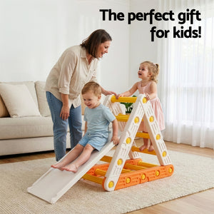 Pikler Triangle Climber | Slide Included | Indoor Outdoor Climbing Frame