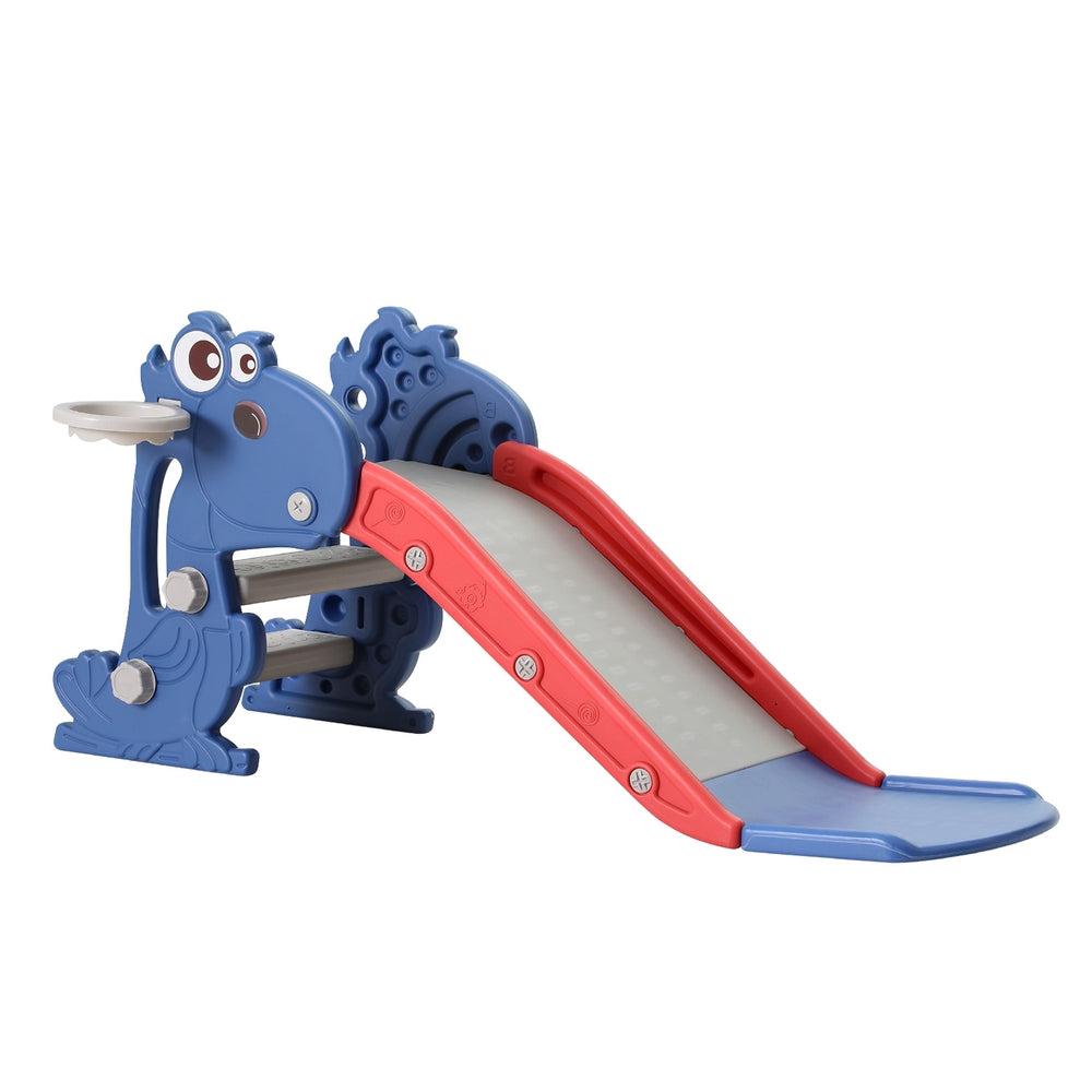 Slide Set | Basketball Hoop | Outdoor Playground Toy Dragon | 90CM Blue