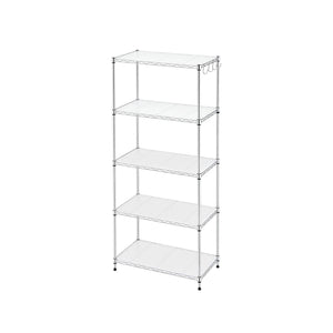 Artiss 5-Tier Kitchen Rack Shelf Shelving Unit 60x35x150CM Adjustable Metal Storage Shelves Silver