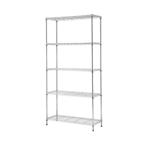 Artiss 5-Tier Kitchen Rack Shelf Shelving 90x35x182CM Adjustable Metal Storage Shelves