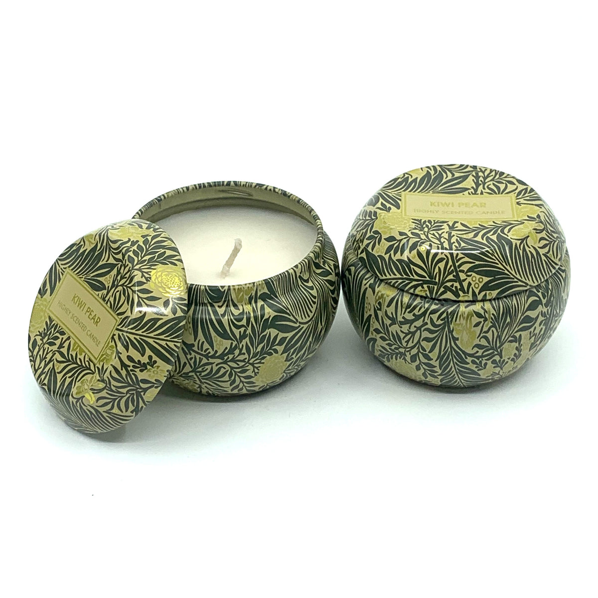 Kiwi Pear Fragranced Soy Candle | 65mm x 50mm | 2 Pack