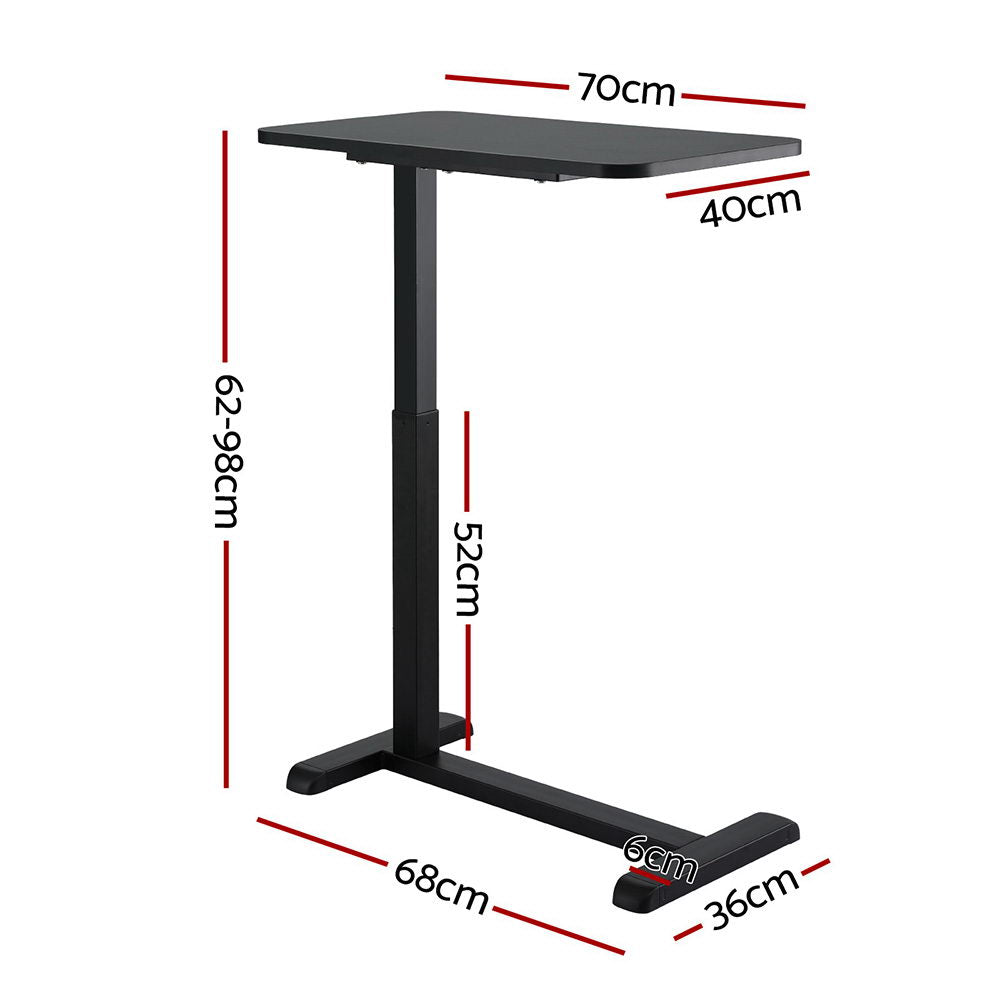 Laptop Desk 70cm | Height Adjustable Mobile Computer Workstation
