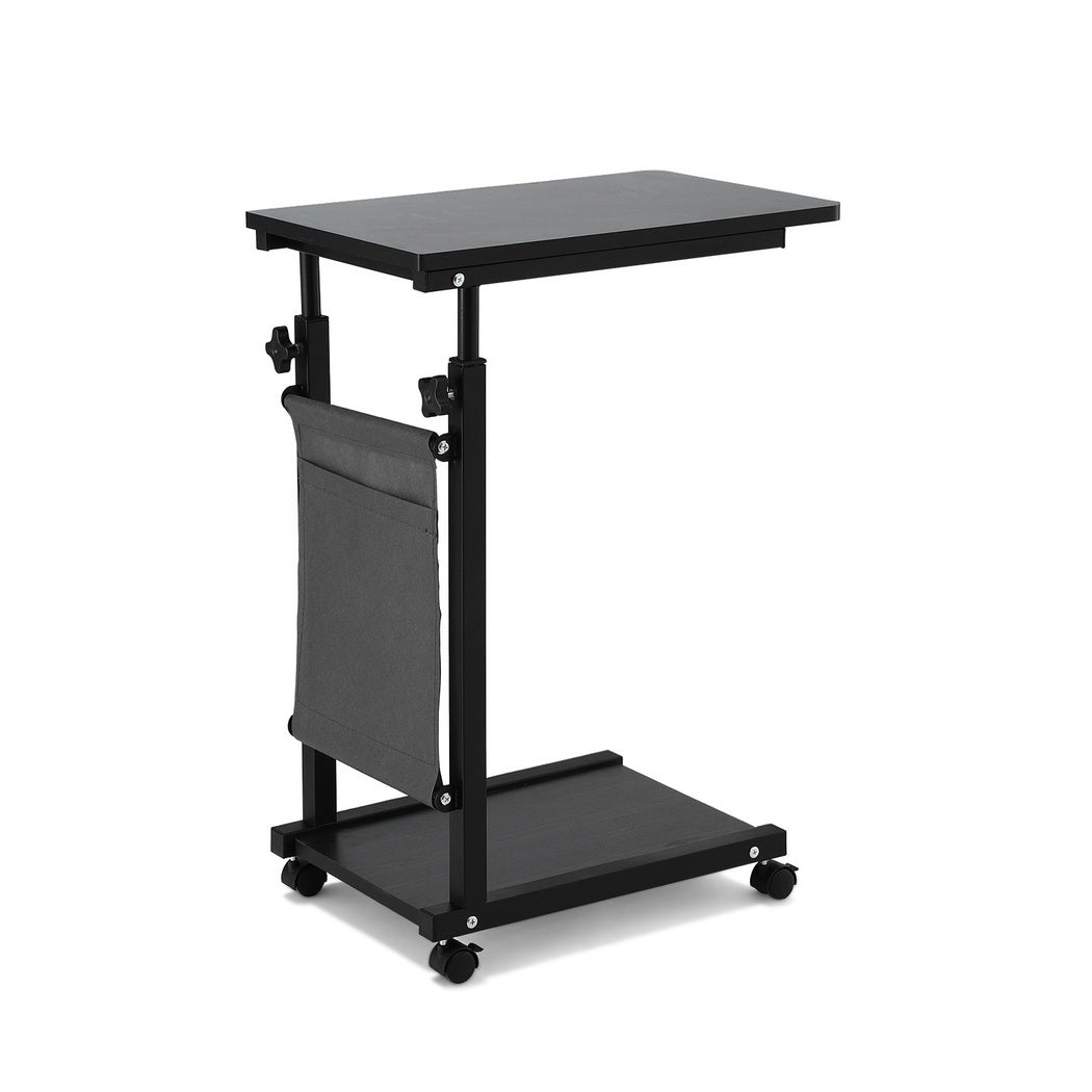 Laptop Desk | Height Adjustable | Mobile Workstation | 48cm | Black
