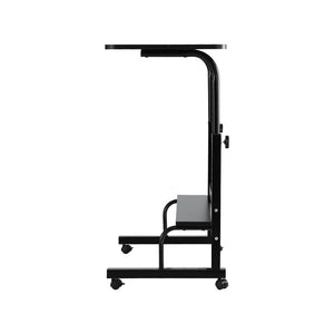 Laptop Desk 80cm | Portable Sit-Stand Adjustable Workstation | Black Finish