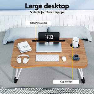 Laptop Desk Table | Foldable Stand Lap Tray | Portable & Adjustable for Sofa & Bed Use