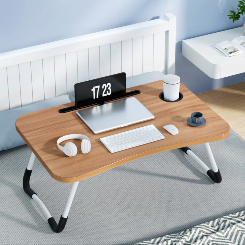 Laptop Desk Table | Foldable Stand Lap Tray | Portable & Adjustable for Sofa & Bed Use