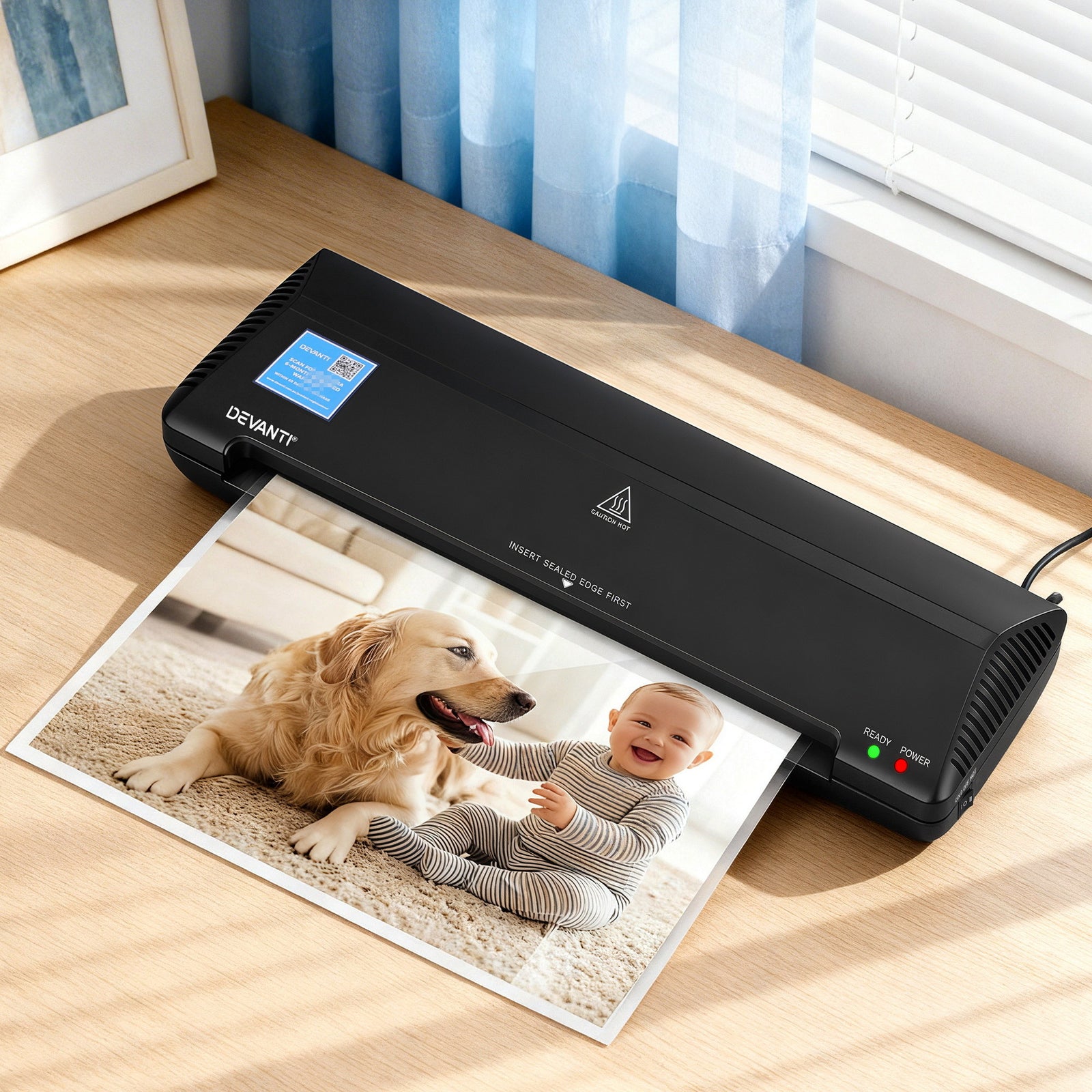 A3 Laminator Machine | Hot & Cold | Anti-Jam | Office & Home Use | Black