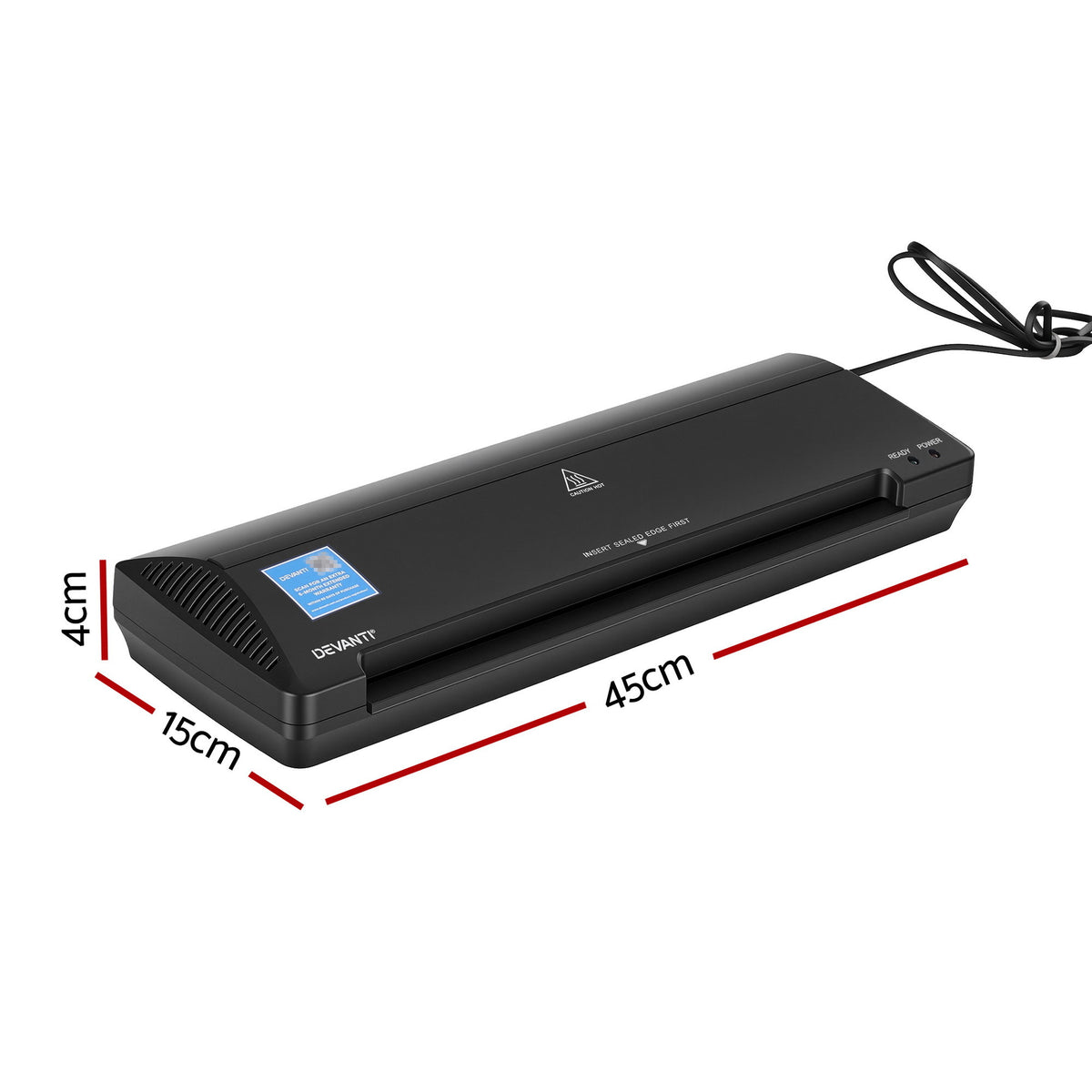 A3 Laminator Machine | Hot & Cold | Anti-Jam | Office & Home Use | Black