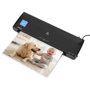 A3 Laminator Machine | Hot & Cold | Anti-Jam | Office & Home Use | Black