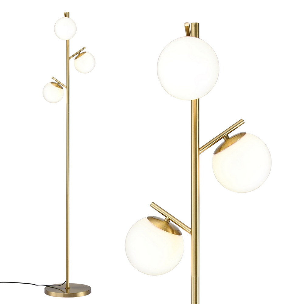 Tree Floor Lamp | 3-Light | 165cm | Sphere Glass Shades | Modern