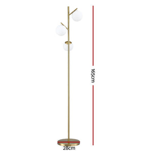 Tree Floor Lamp | 3-Light | 165cm | Sphere Glass Shades | Modern
