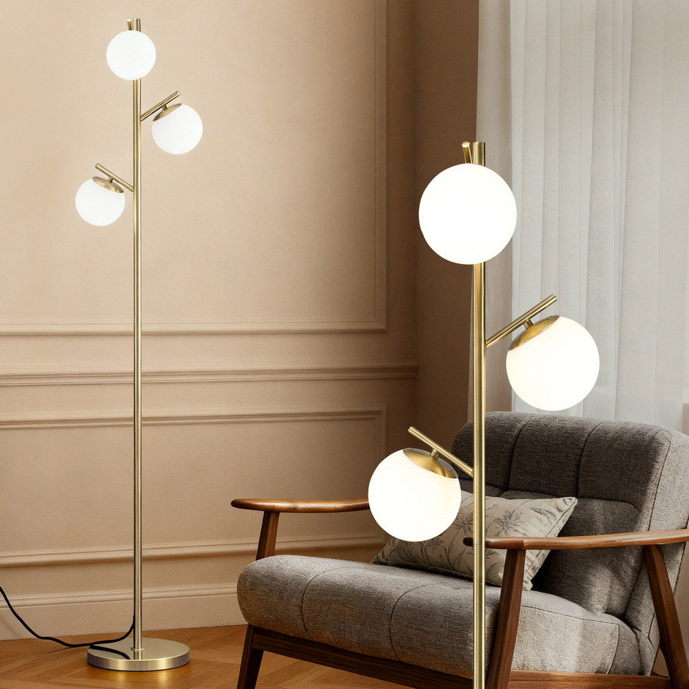 Tree Floor Lamp | 3-Light | 165cm | Sphere Glass Shades | Modern