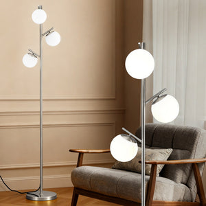 Tree Floor Lamp | 3-Light | 165cm | Sphere Glass Shades | Modern