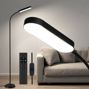 LED Floor Lamp | Remote Control | 4 Colour Temperatures | Reading Lamp