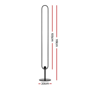 RGB LED Floor Lamp | Remote Control | Corner Light Stand | Gaming Room | 118CM