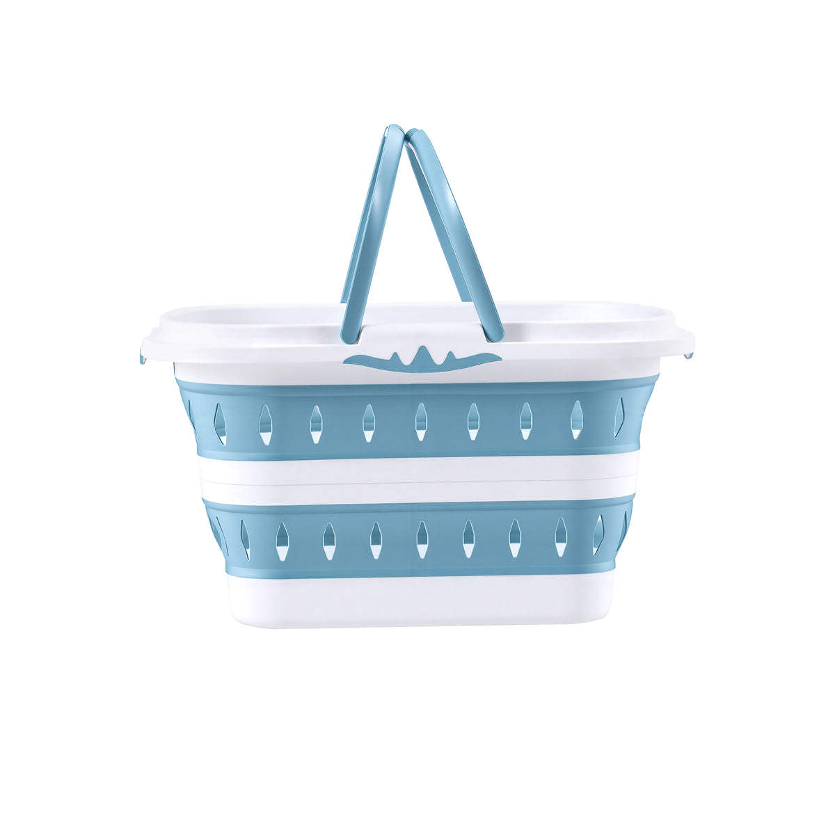 Laundry Basket Hamper | Large Foldable | Clothes Storage Organiser | Blue