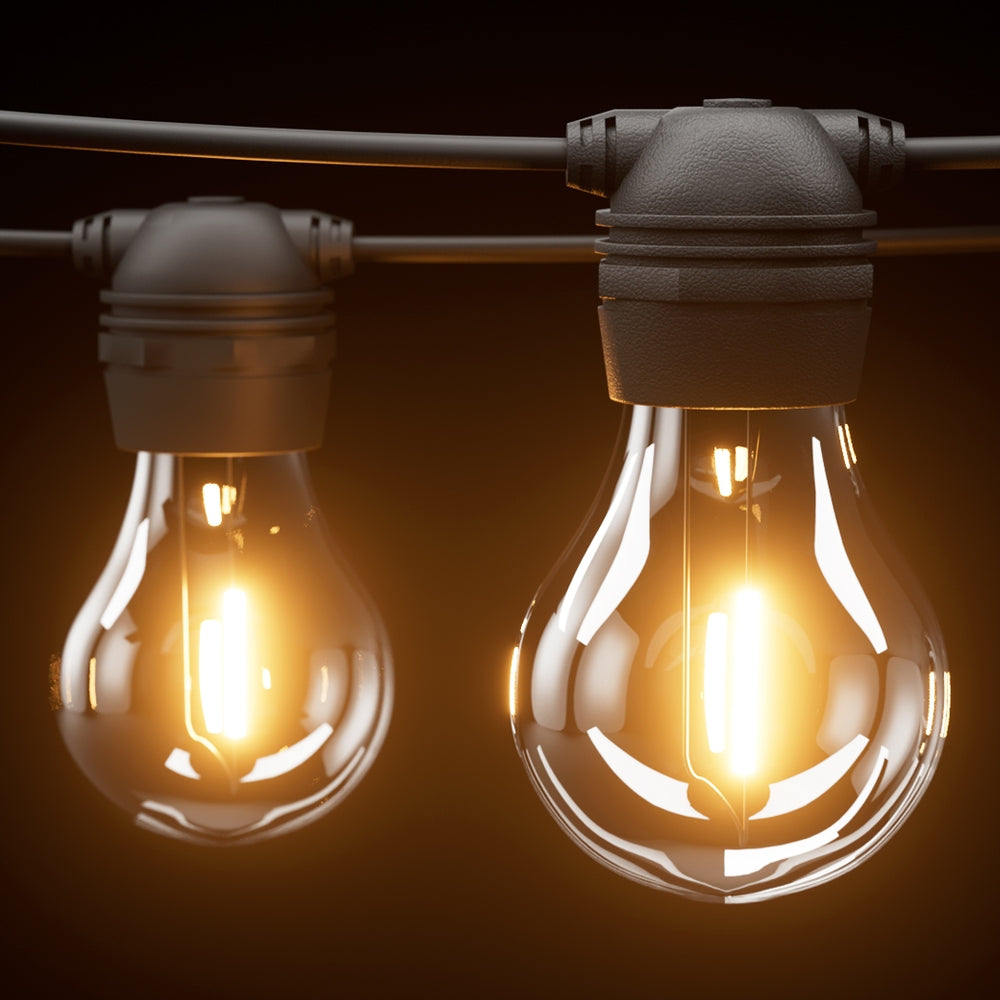 Solar Festoon Lights | 17M | Outdoor LED String Lights | Christmas Party Decorations | 2 PCS