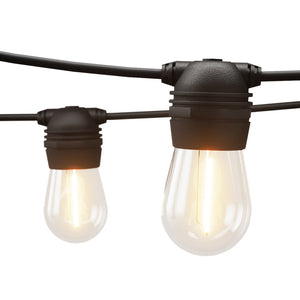 Solar Festoon Lights | 17M | Outdoor LED String Lights | Christmas Party Decor | 2 Pack
