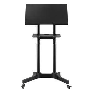 Artiss Mobile Lectern Stand, Adjustable Sit-to-Stand Presentation Podium w/ Wheels Black