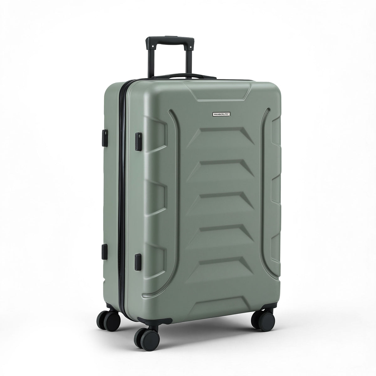 Luggage Set 3pc | Lightweight Hard Case | TSA | Grey & Green