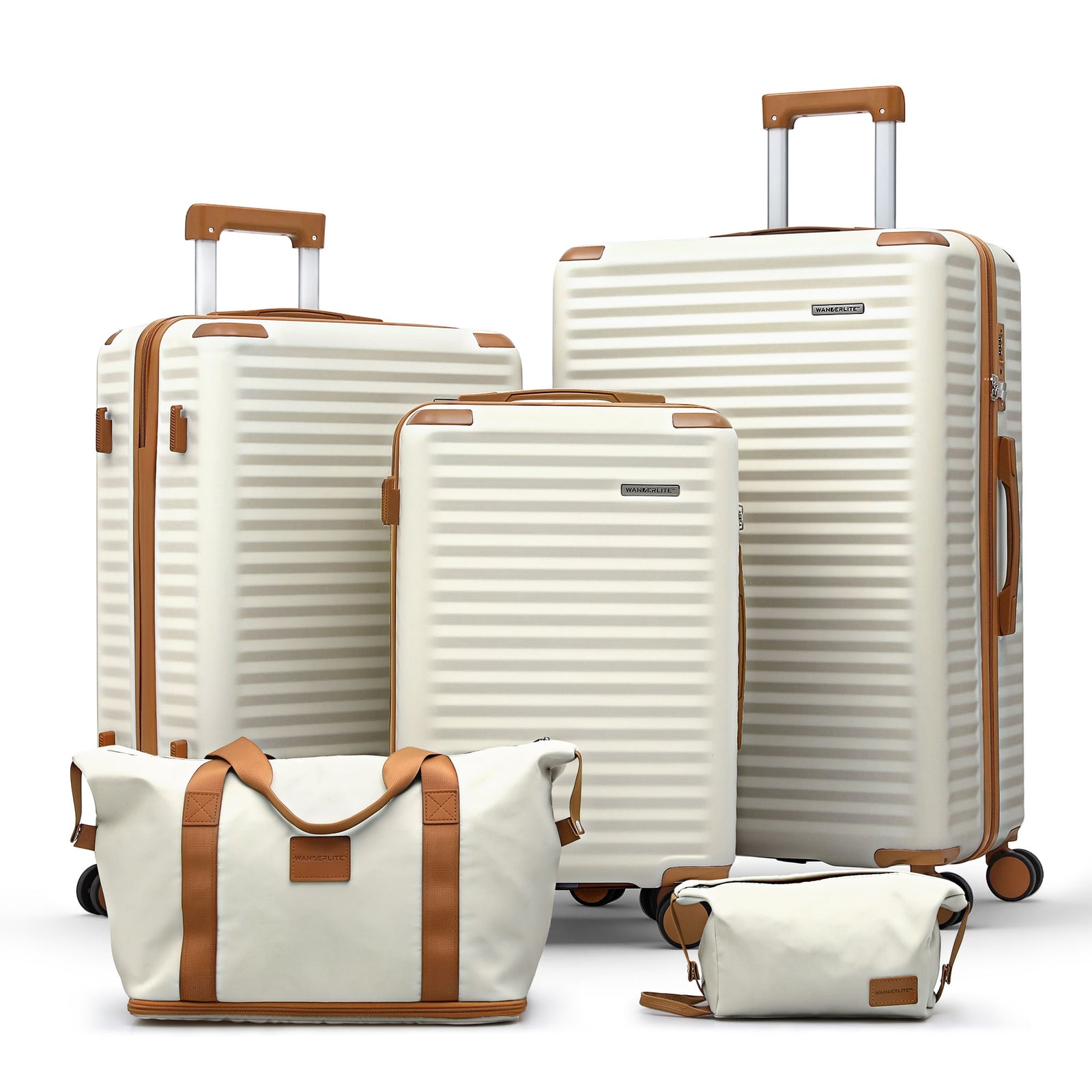 Luggage Set 5pc | Lightweight Hard Case | TSA Lock | Multi Size