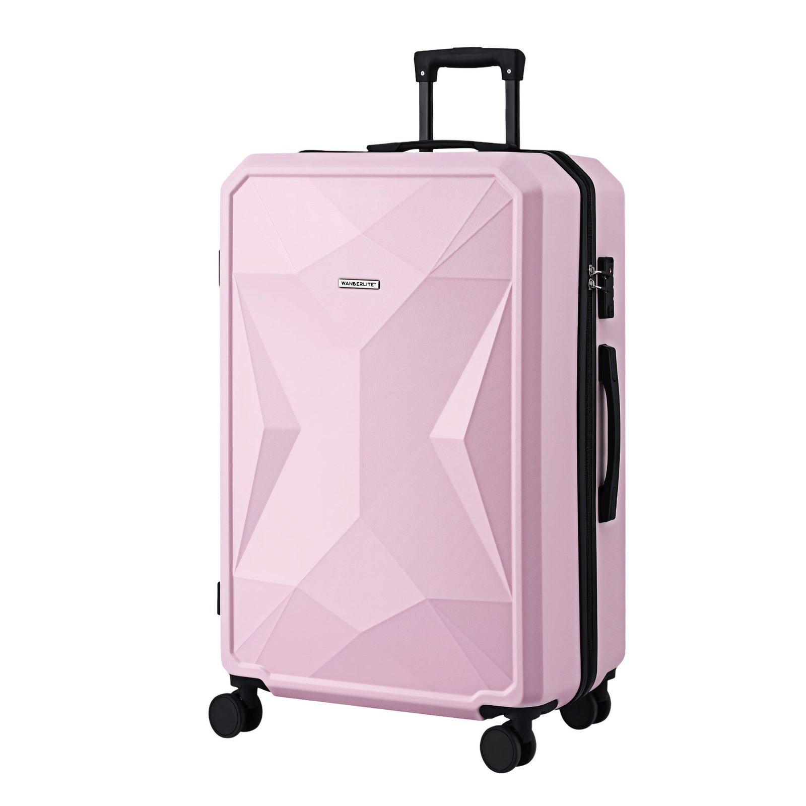 Hardshell Suitcase | 28" | Lightweight Trolley | TSA Lock | Pink
