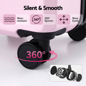 Hardshell Suitcase | 28" | Lightweight Trolley | TSA Lock | Pink