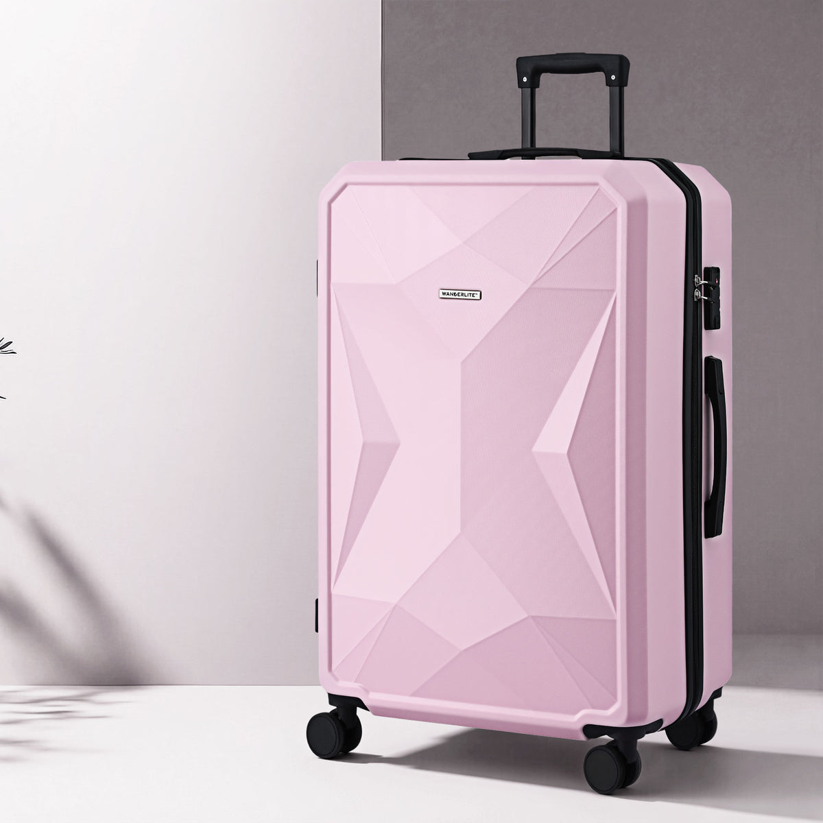 Hardshell Suitcase | 28" | Lightweight Trolley | TSA Lock | Pink