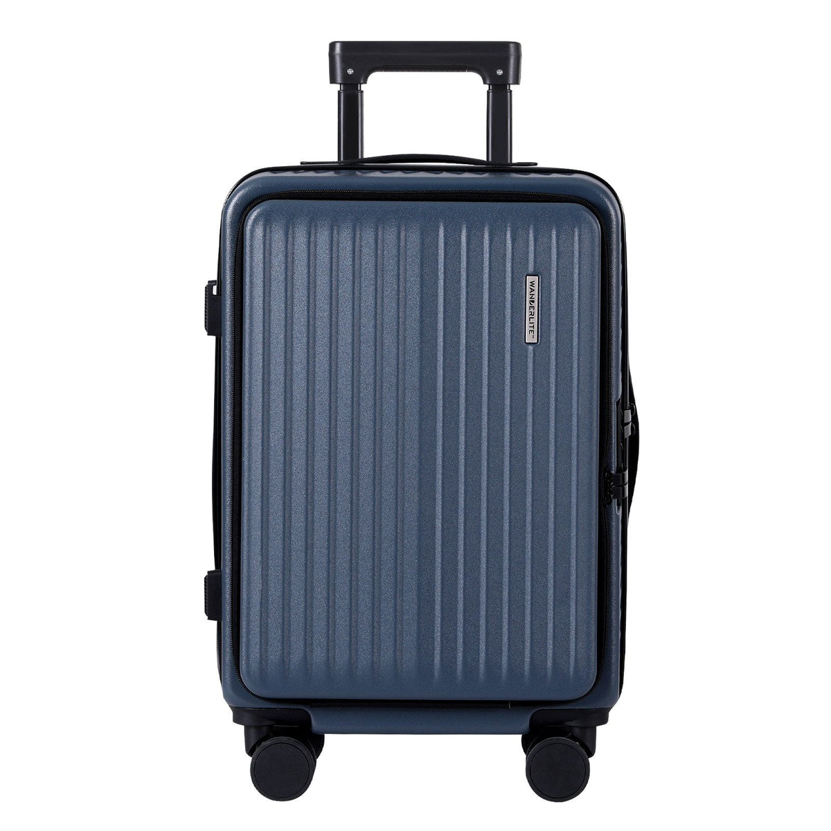 Carry On Suitcase | 20" | Front Pocket | Dual TSA Locks | Navy