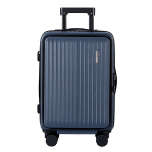 Carry On Suitcase | 20" | Front Pocket | Dual TSA Locks | Navy