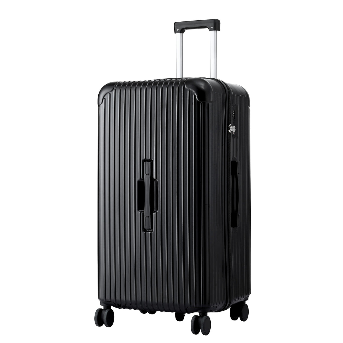 28in Luggage Suitcase | 5 Wheels | TSA Lock | Type-C Port | Black