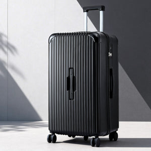 28in Luggage Suitcase | 5 Wheels | TSA Lock | Type-C Port | Black