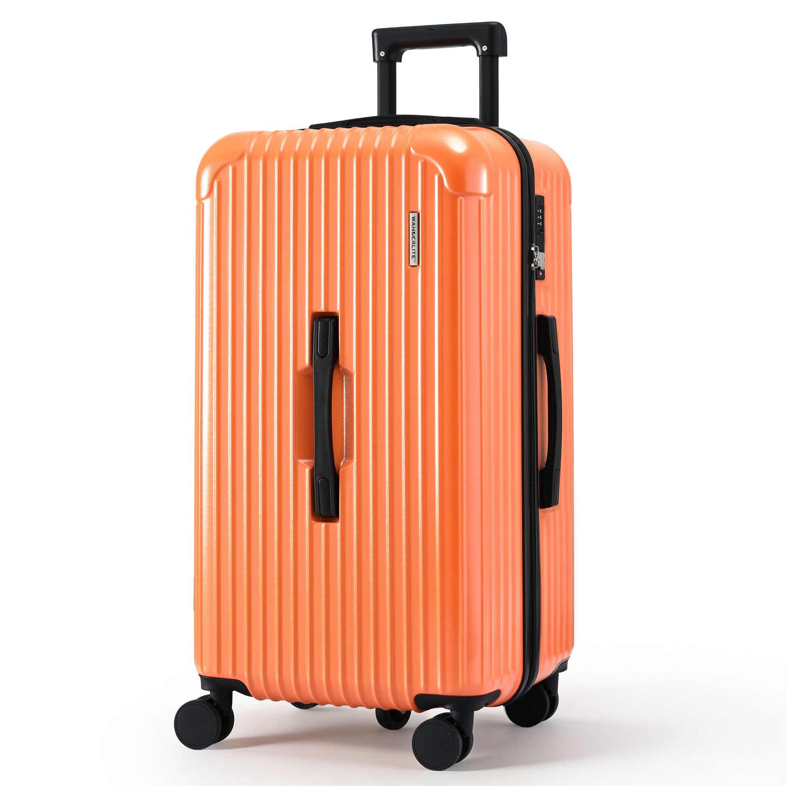 Trunk Luggage Suitcase | 28 Inch with Type-C Port & TSA Lock | Orange
