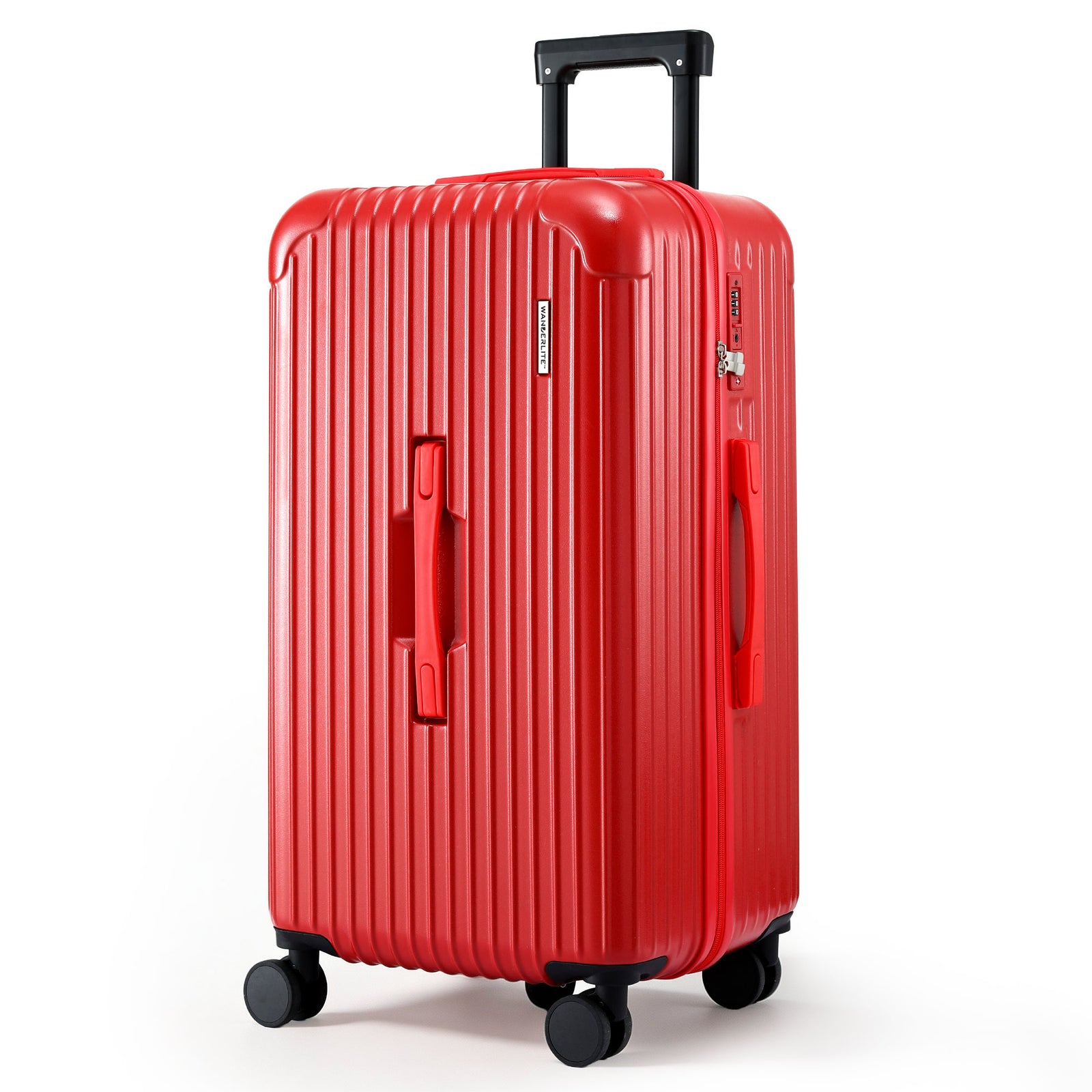 Trunk Luggage Suitcase | 28 Inch with Type-C Port & TSA Lock | Red