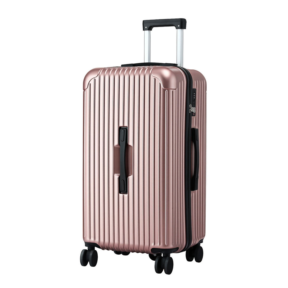Travel Trunk Suitcase | 28" | 5 Wheels | Type-C Port | TSA | Rose Gold