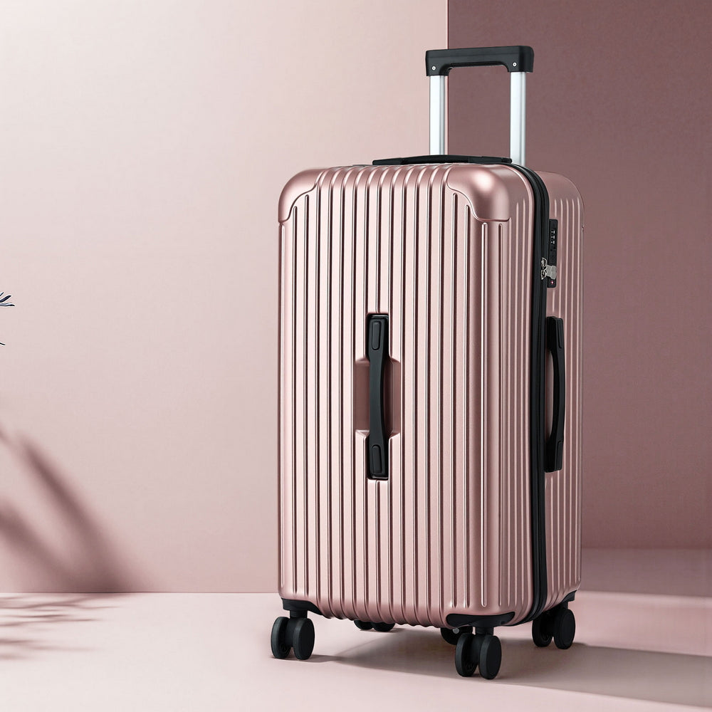 Travel Trunk Suitcase | 28" | 5 Wheels | Type-C Port | TSA | Rose Gold