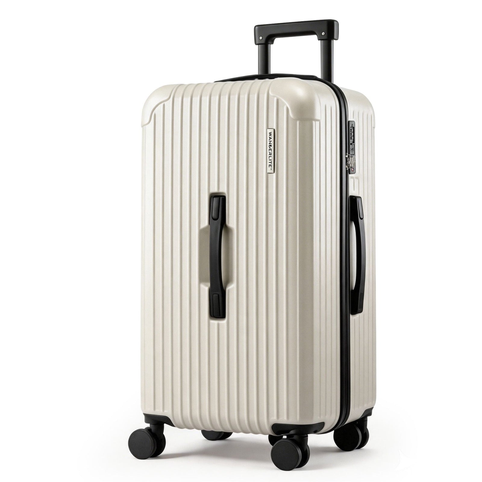 Trunk Luggage Suitcase | 28 Inch with Type-C Port & TSA Lock | Smoky White