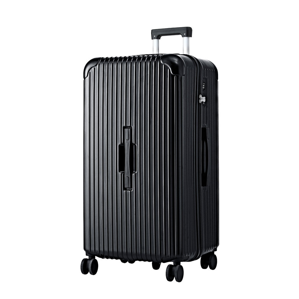 32" Trunk Suitcase | 5 Wheels | Type-C Port | TSA Lock | Black