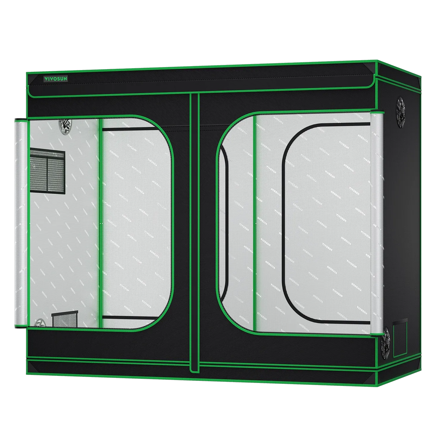 Large Indoor Grow Tent | 122cm x 244cm x 203cm | 600D Oxford | Lightproof Mylar Lined