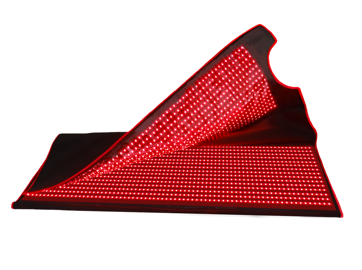 Large Full Body Red & Infrared LED Light Therapy Mat Pod | 660nm & 850nm | Foldable + Adjustable | 180×80×30cm