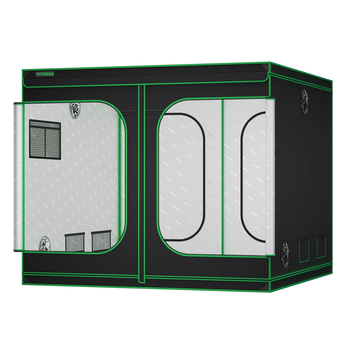 Large Indoor Grow Tent | 244cm x 244cm x 203cm | 600D Oxford | Lightproof Mylar Lined