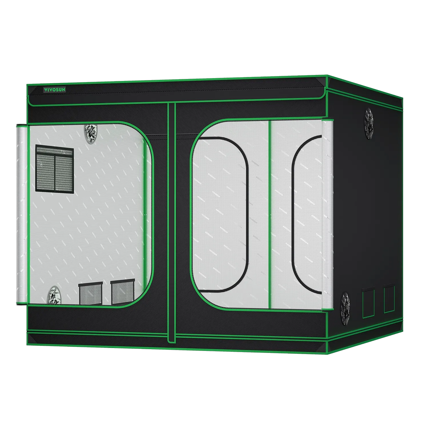 Large Indoor Grow Tent | 244cm x 244cm x 203cm | 600D Oxford | Lightproof Mylar Lined