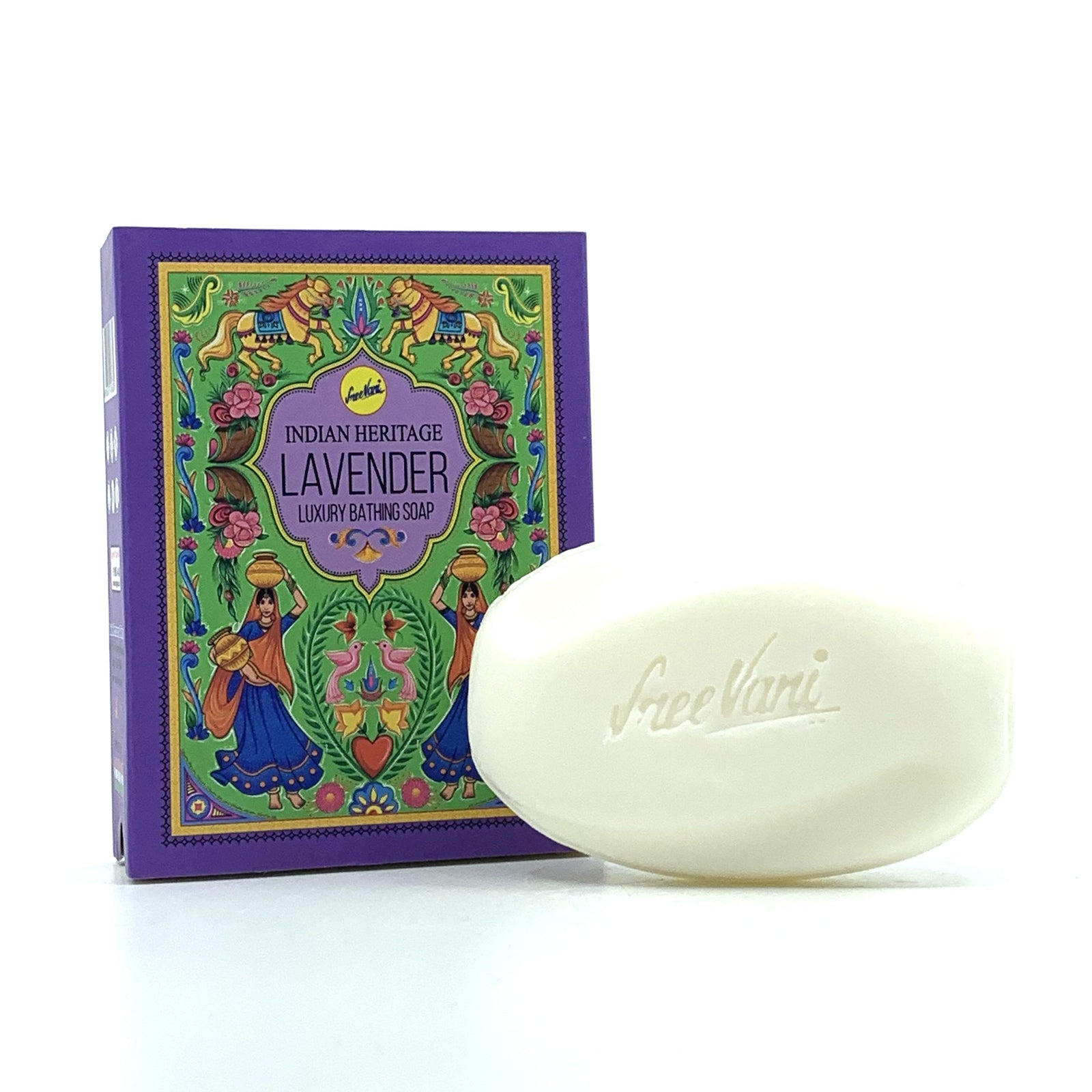 Lavender Soap Bar | Sree Vani Indian Heritage | 75g