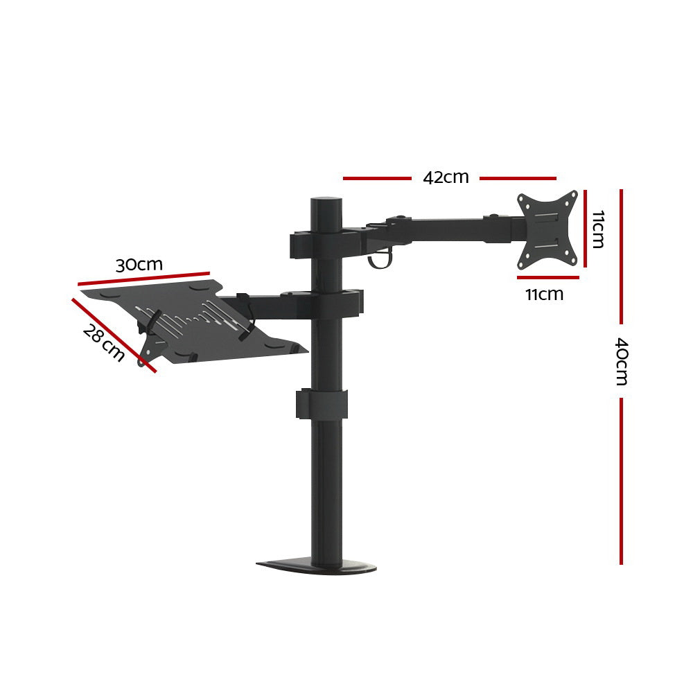 Monitor Arm | Desk Mount | Laptop Tray