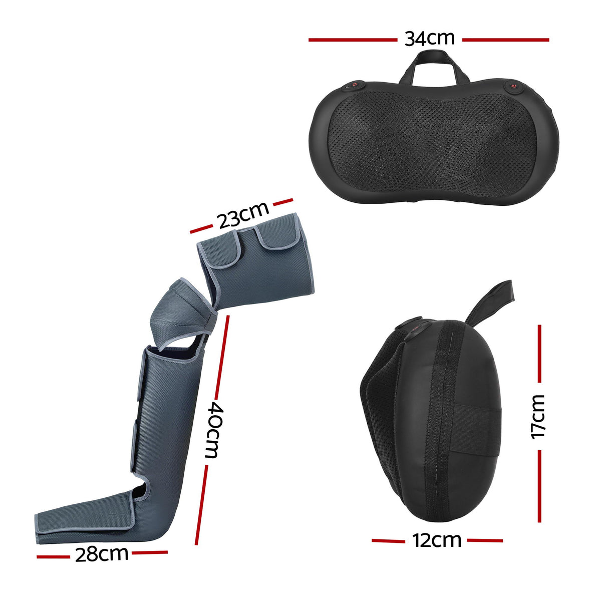 Leg & Foot Massager | Air Compression | Back & Neck Massage | Heat